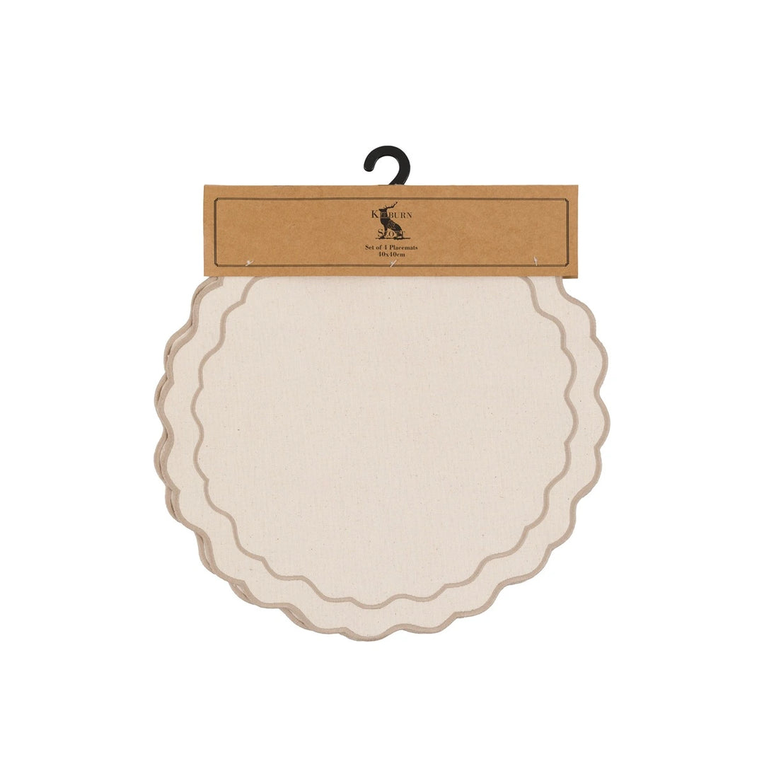 Scallop Set of 4 Placemats