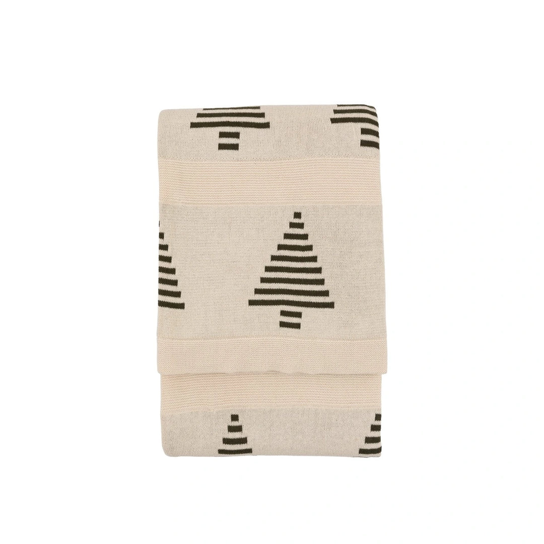 Woodland Tree Knit Throw