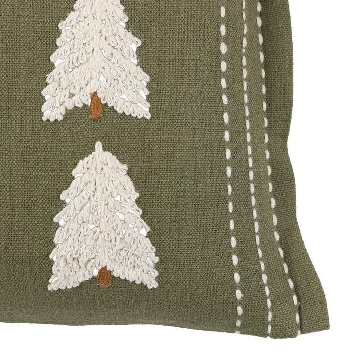 Woodland Tree Embroidered Cushion 50x30cm