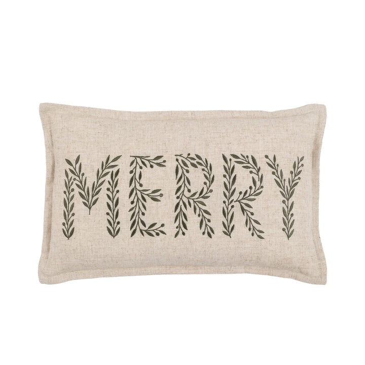 Woodland Embroidered Merry Cushion 50x30cm