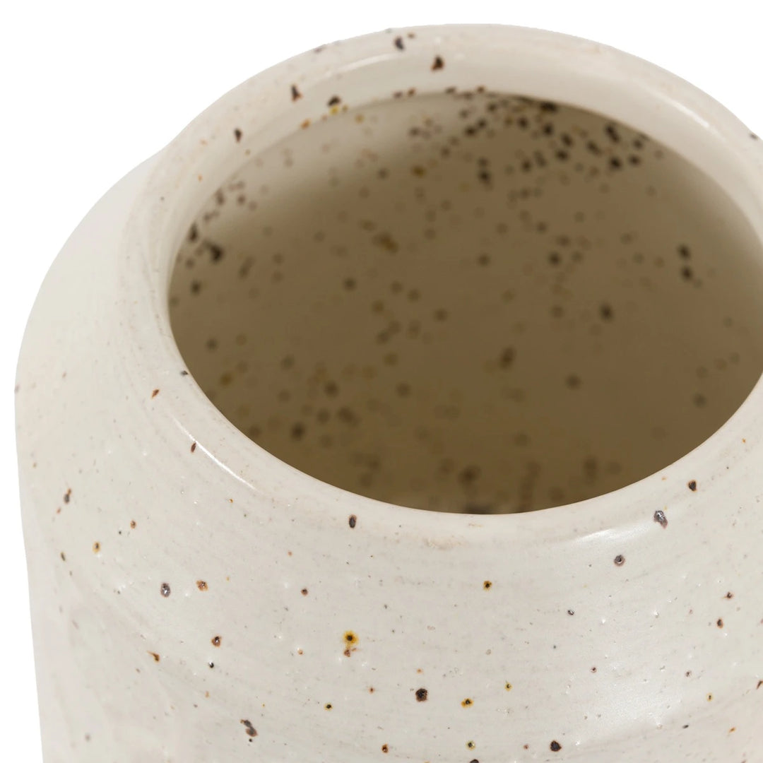 Speckle Ceramic Jar - Natural
