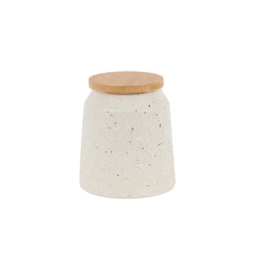 Speckle Ceramic Jar - Natural