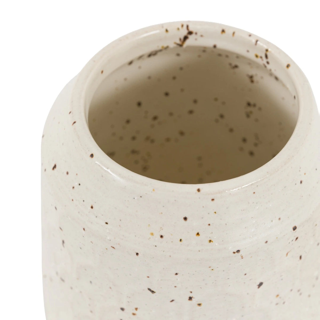Speckle Ceramic Jar - Natural