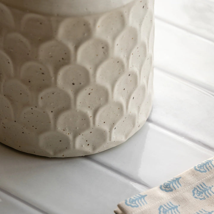 Speckle Utensil Jar - Natural