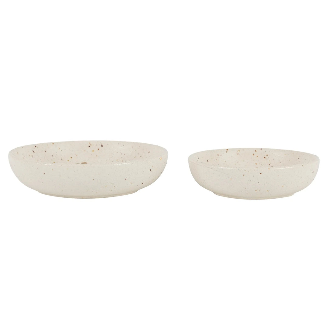 Speckle Set of 2 Trinket Dishes - Natural