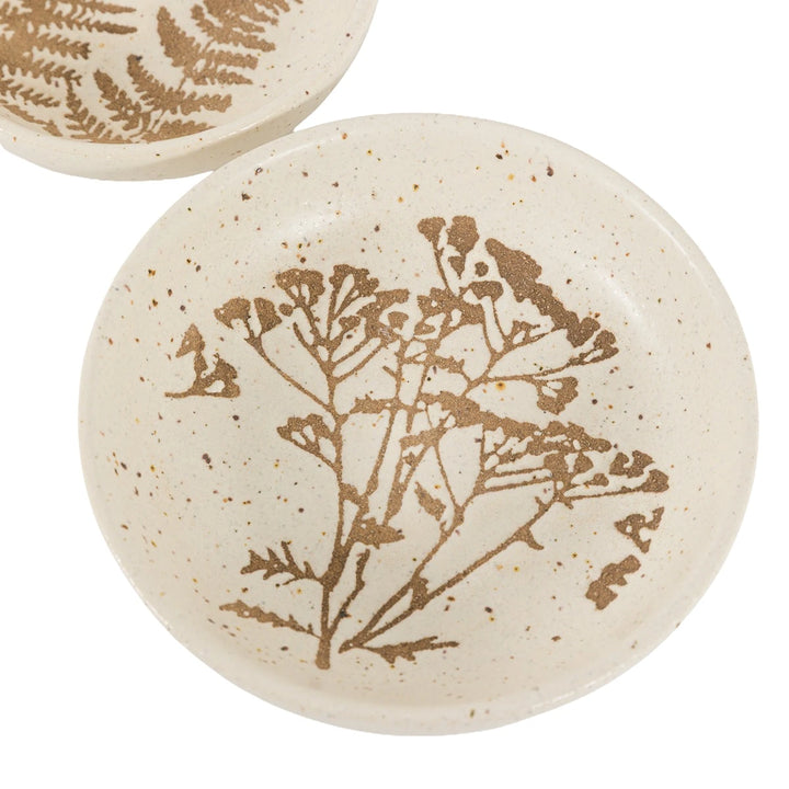 Speckle Set of 2 Trinket Dishes - Natural