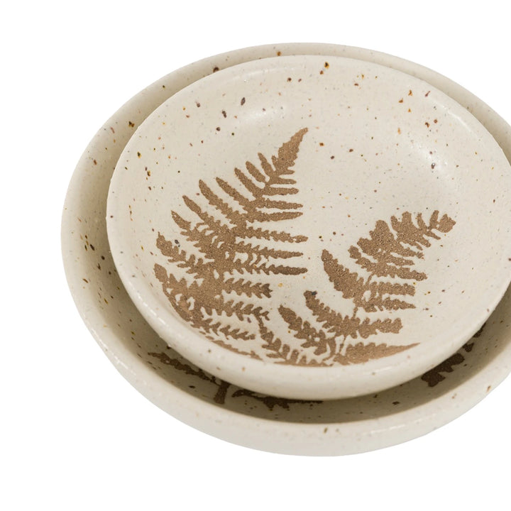 Speckle Set of 2 Trinket Dishes - Natural