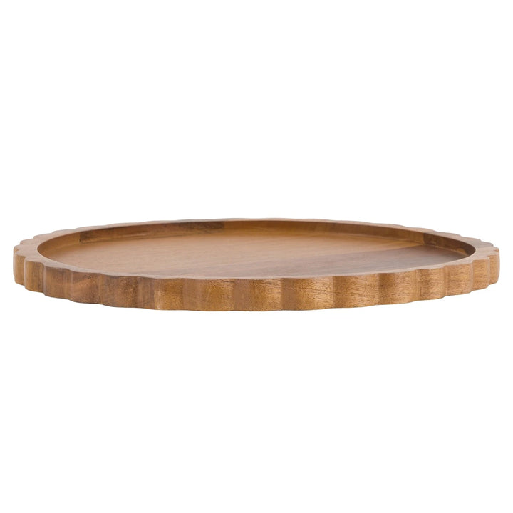 Scallop Round Mango Wood Board