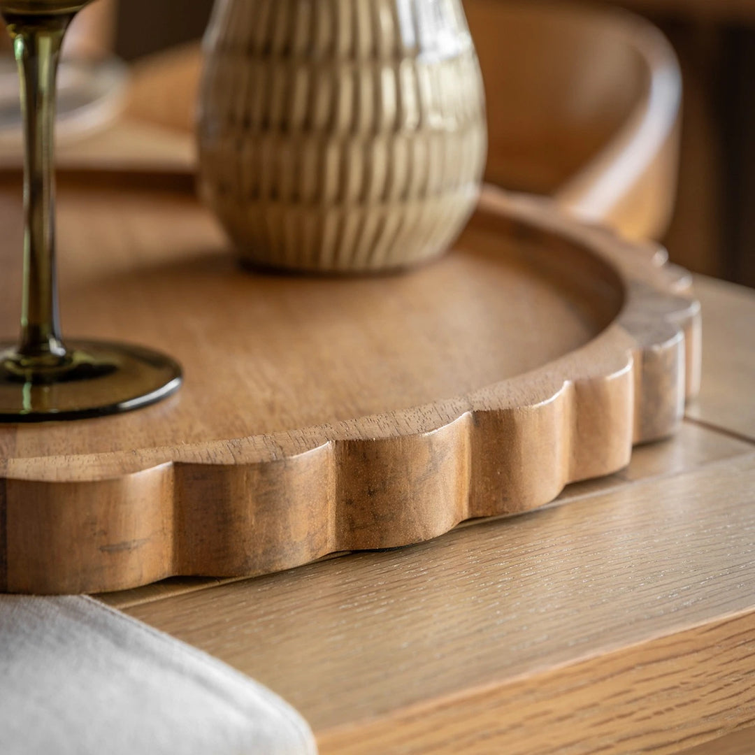 Scallop Round Mango Wood Board