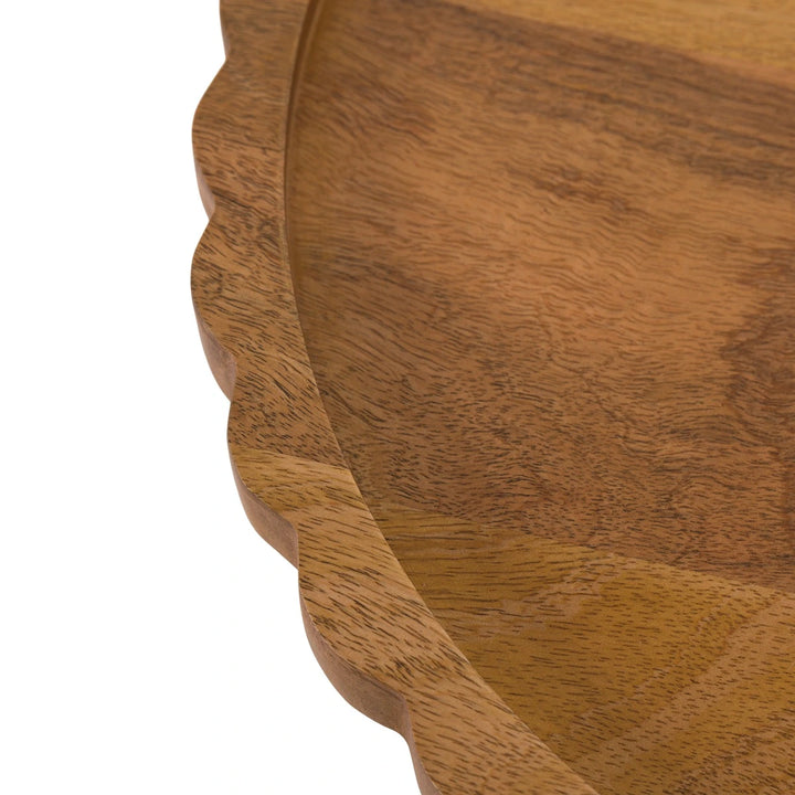 Scallop Round Mango Wood Board