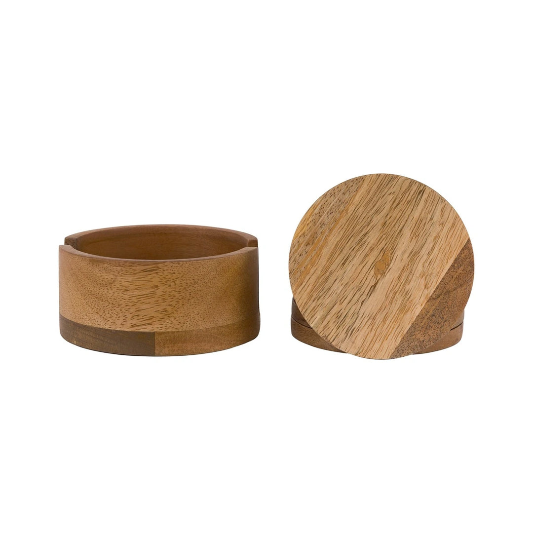 Set of 4 Mango Wood Coasters