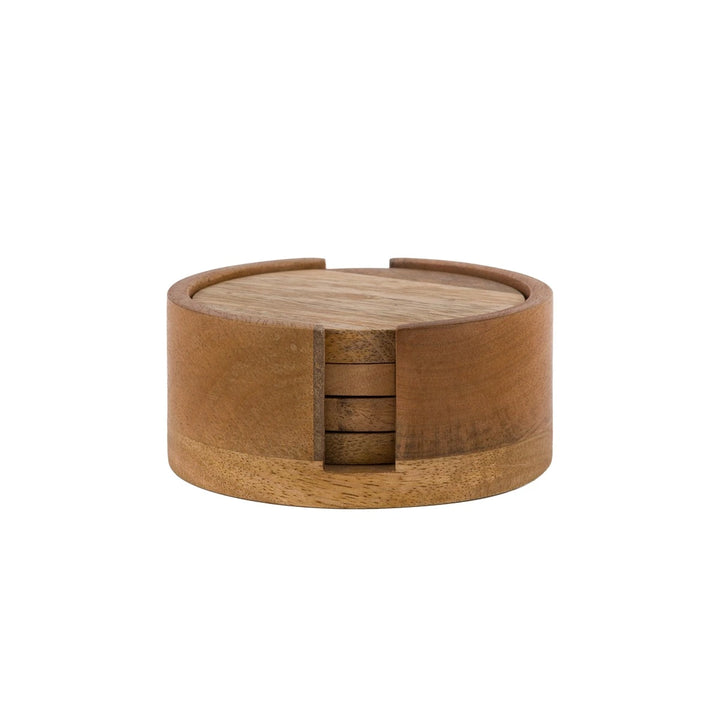 Set of 4 Mango Wood Coasters