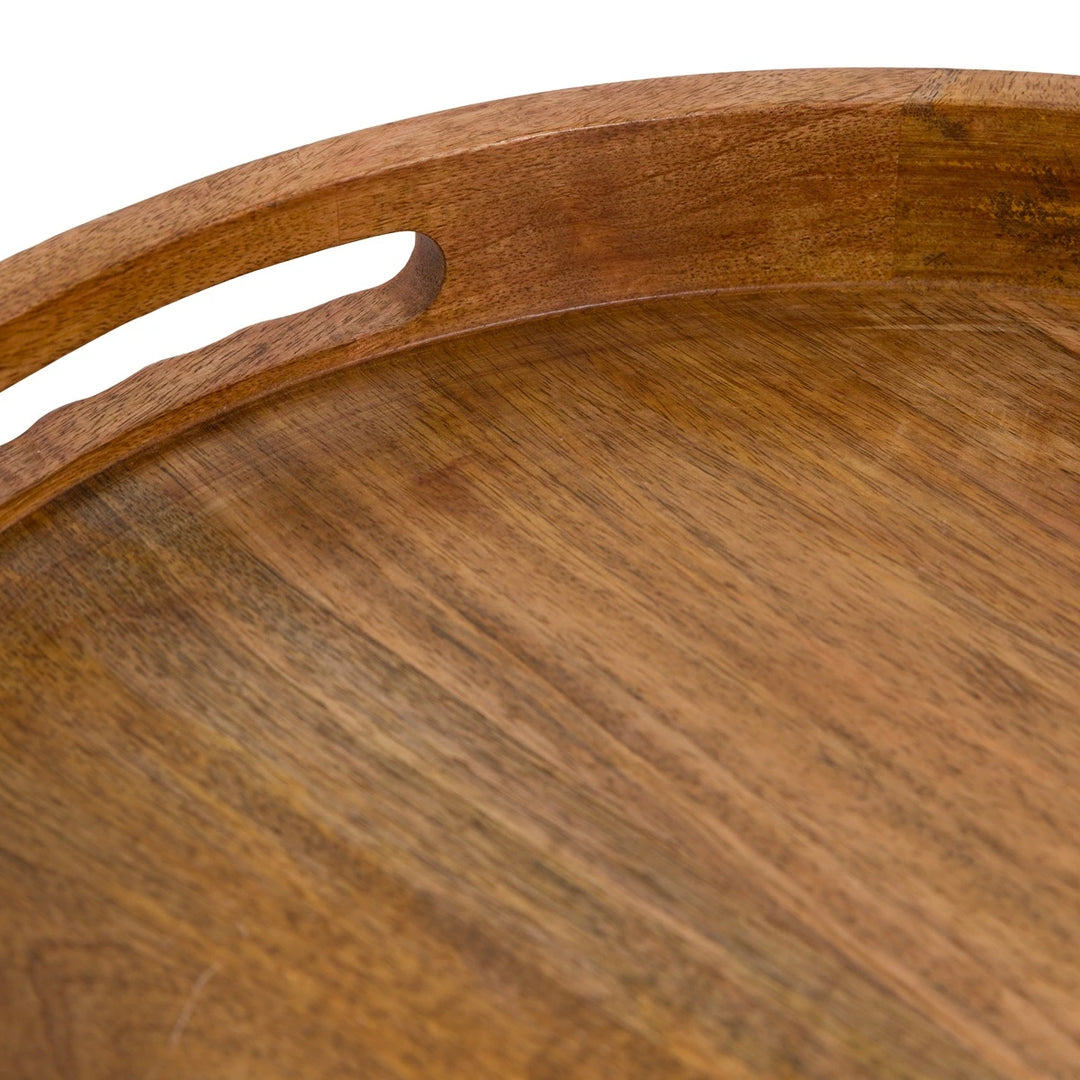 Mango Wood Tray With Handles