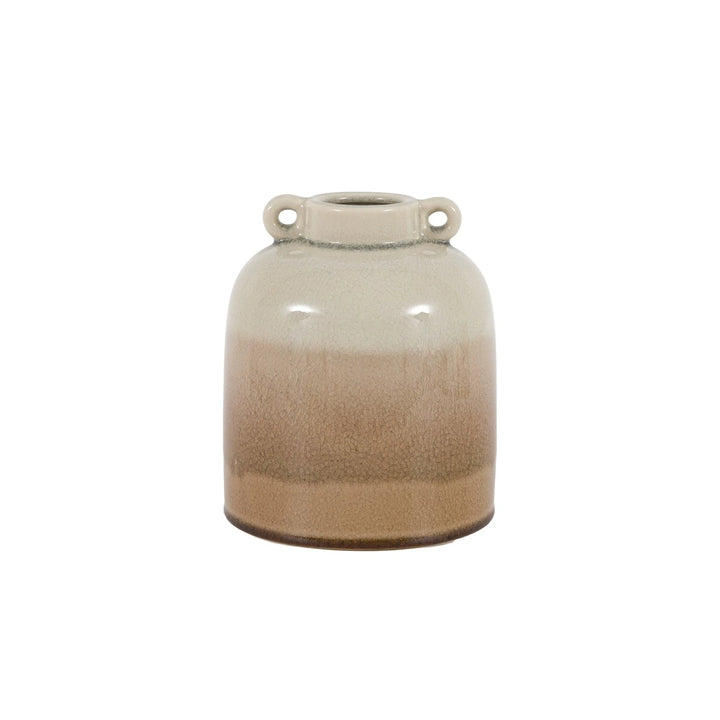 Lara Crackle Glaze Vase - Natural