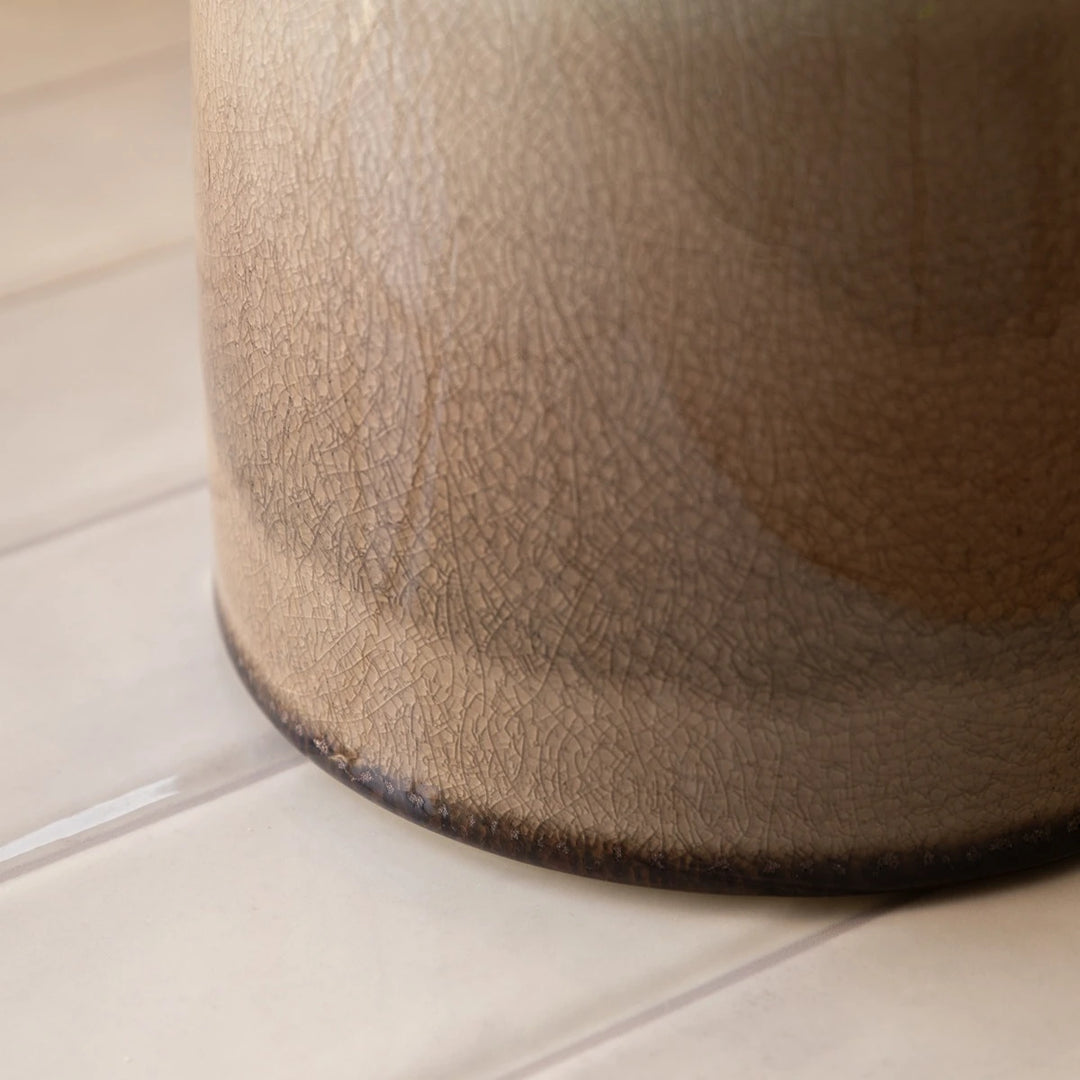 Lara Crackle Glaze Vase - Natural