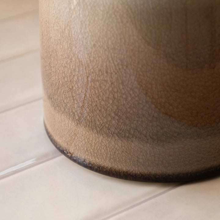 Lara Crackle Glaze Vase - Natural