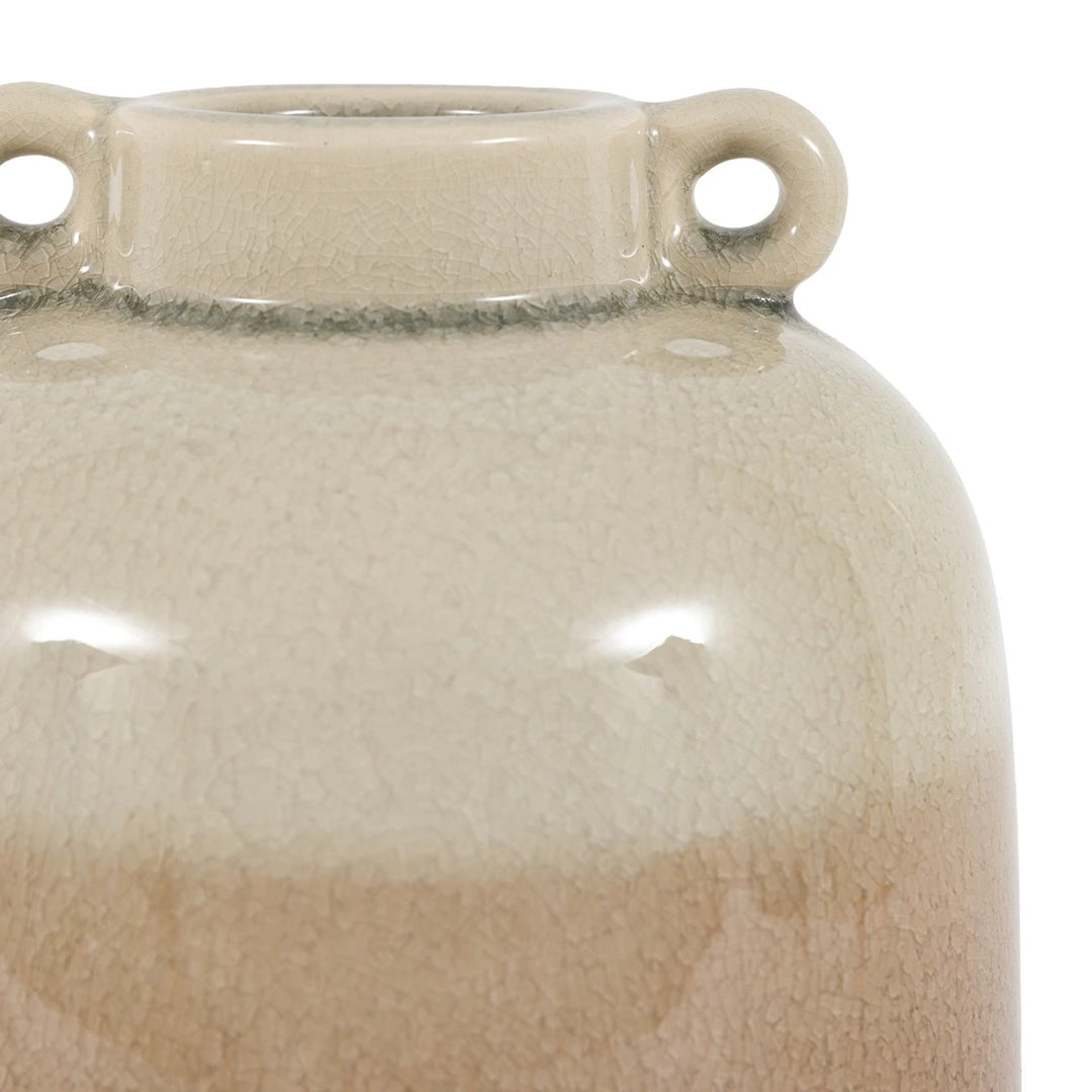 Lara Crackle Glaze Vase - Natural