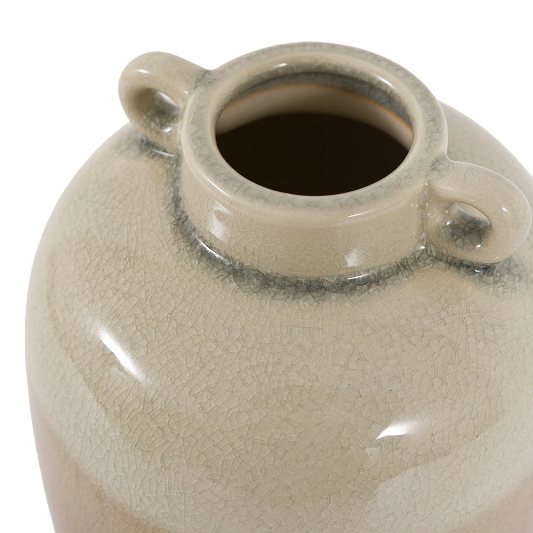 Lara Crackle Glaze Vase - Natural