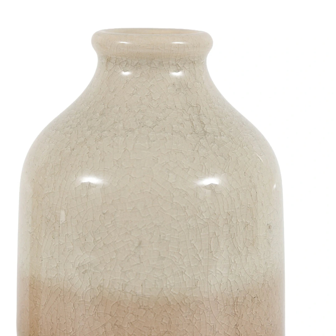 Lara Set of 2 Crackle Glaze Bud Vases