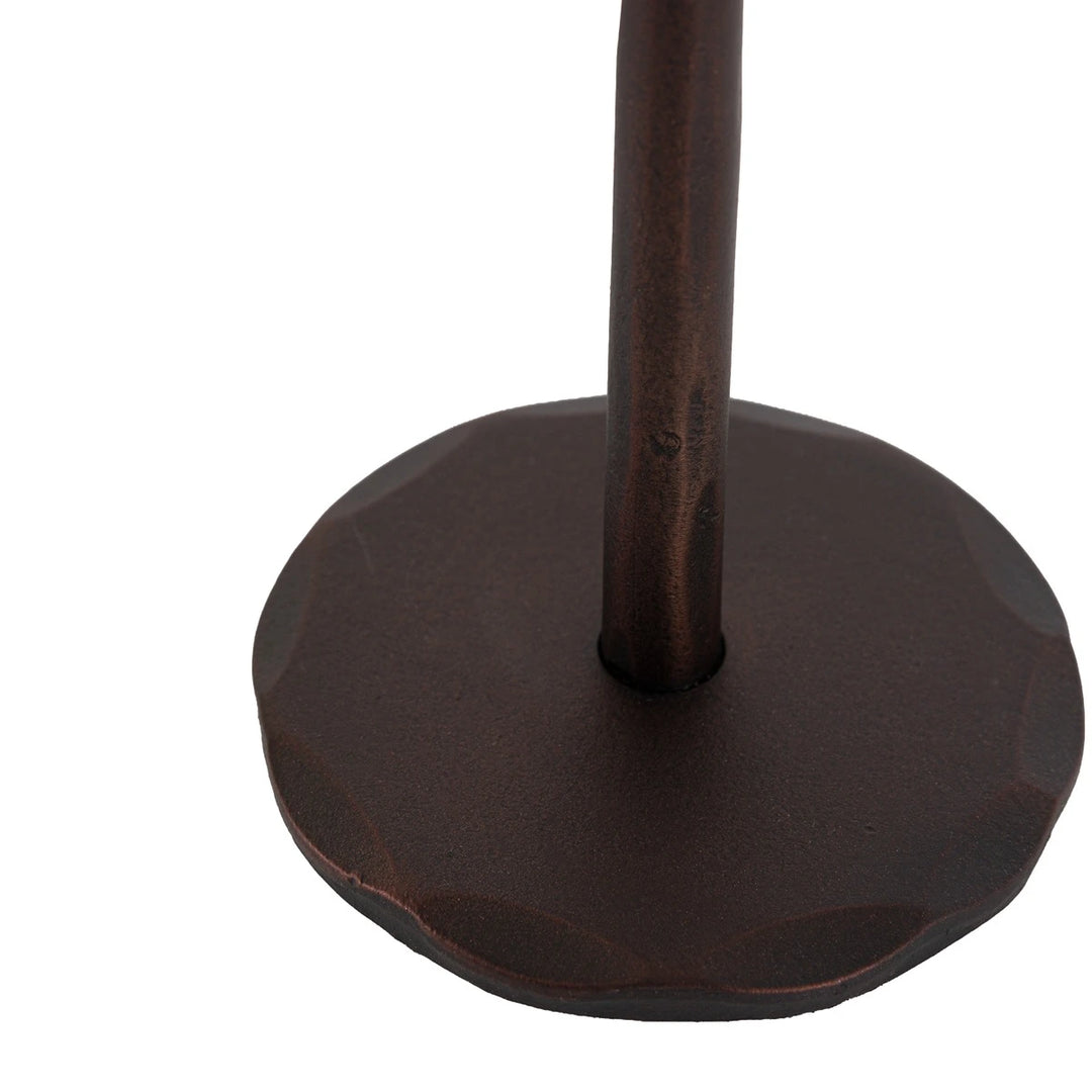 Elgon Set of 3 Metal Candle Sticks - Brown