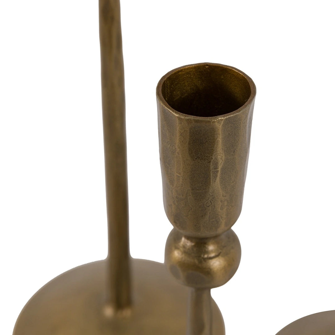 Fargo Set of 3 Metal Candle Sticks - Gold