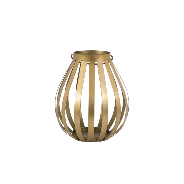 Metal Bulb Lantern - Gold