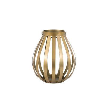 Metal Bulb Lantern - Gold