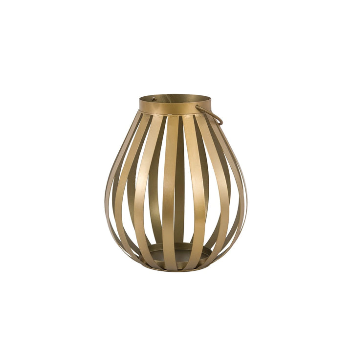 Metal Bulb Lantern - Gold