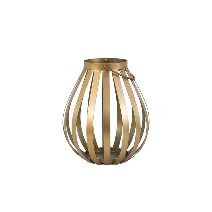Metal Bulb Lantern - Gold