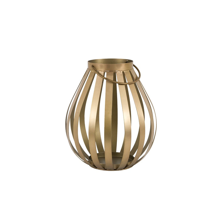 Metal Bulb Lantern - Gold