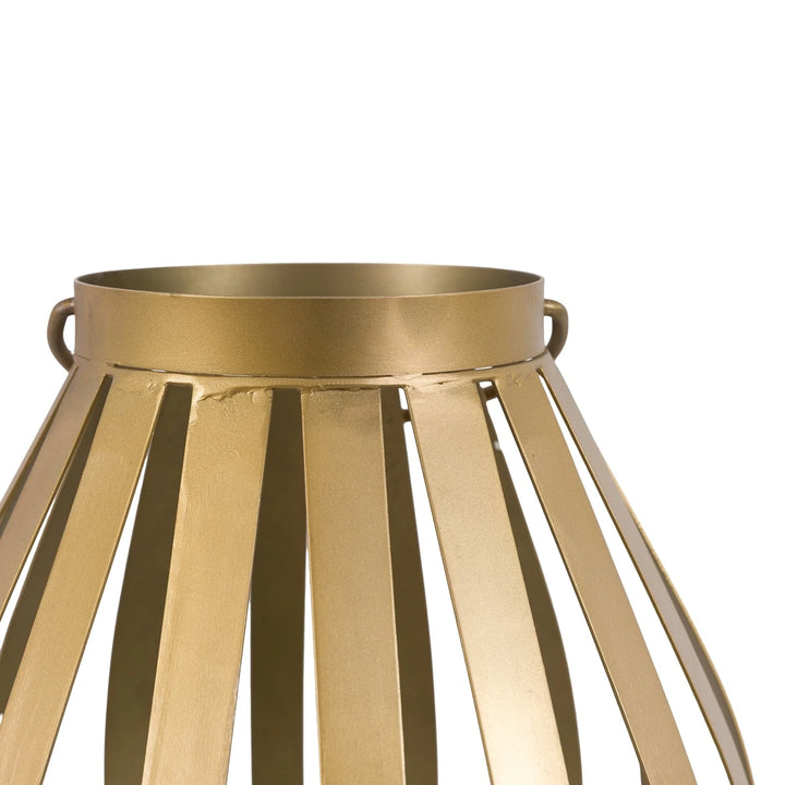 Metal Bulb Lantern - Gold