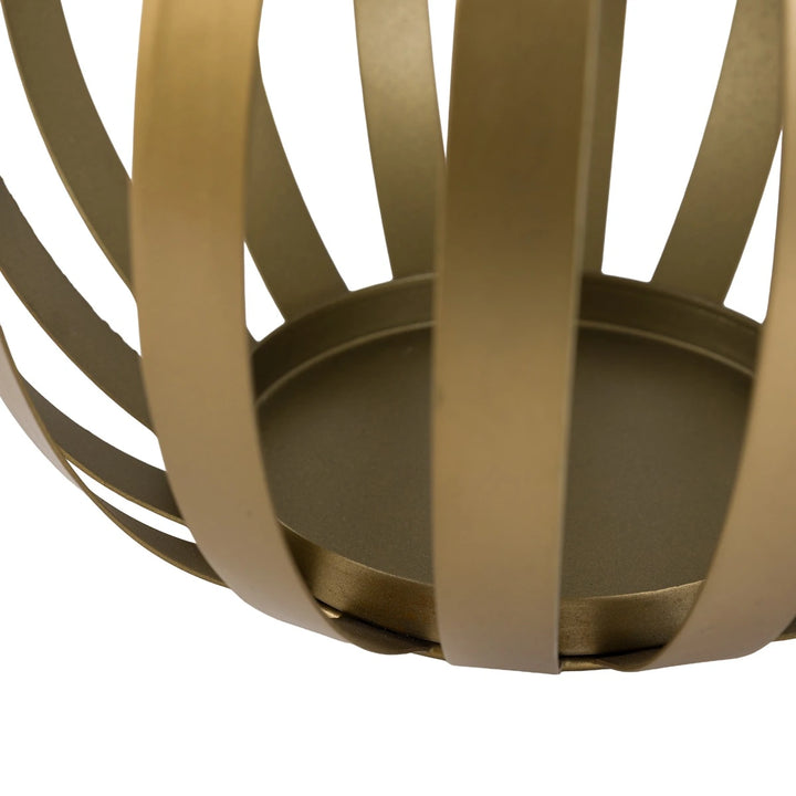 Metal Bulb Lantern - Gold