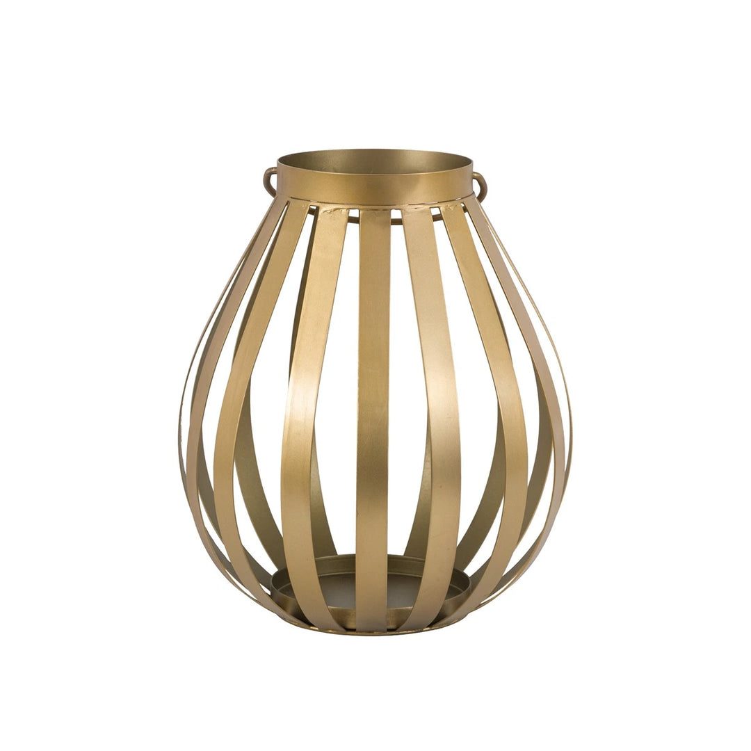 Metal Bulb Lantern - Gold