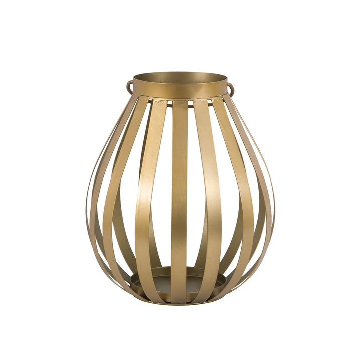 Metal Bulb Lantern - Gold