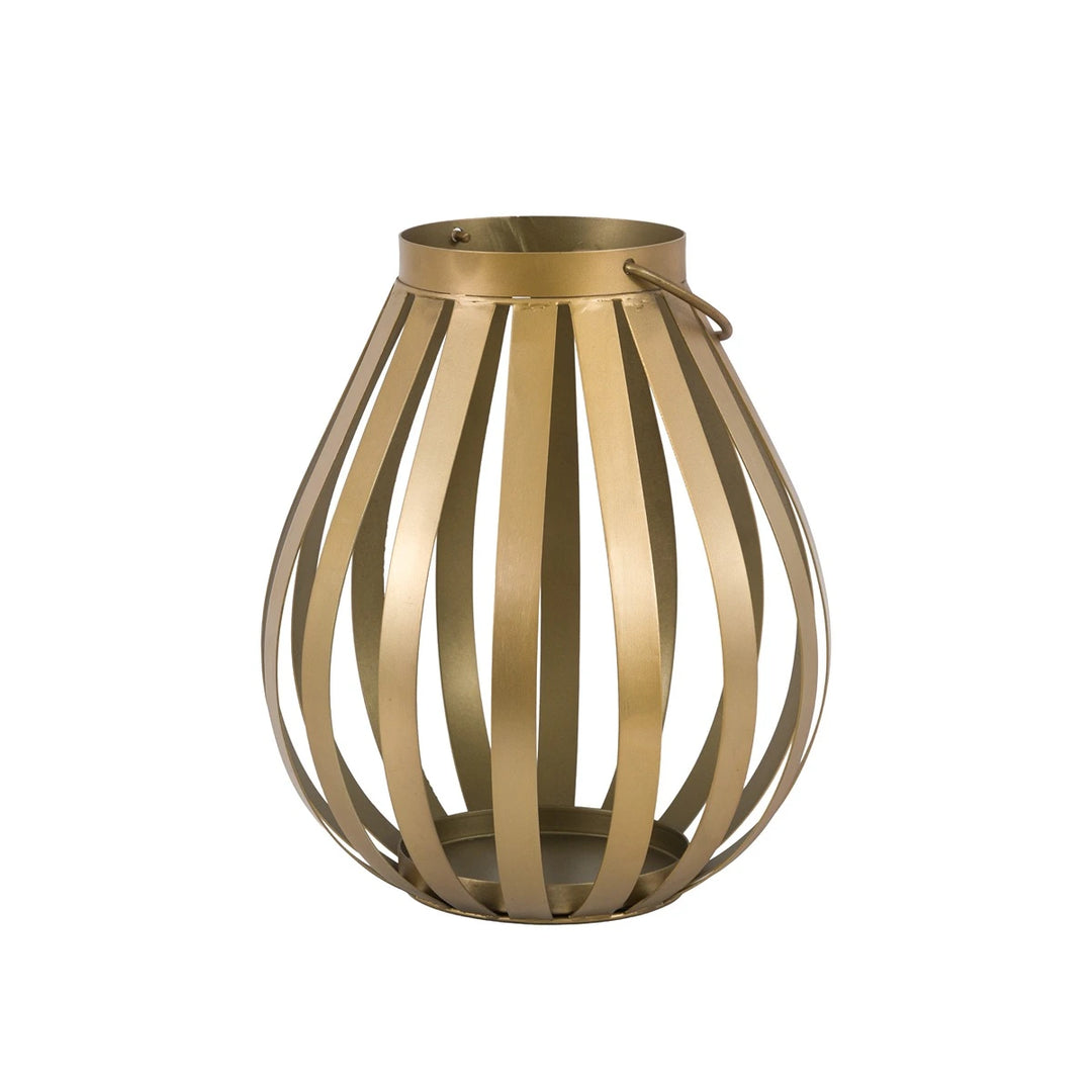 Metal Bulb Lantern - Gold