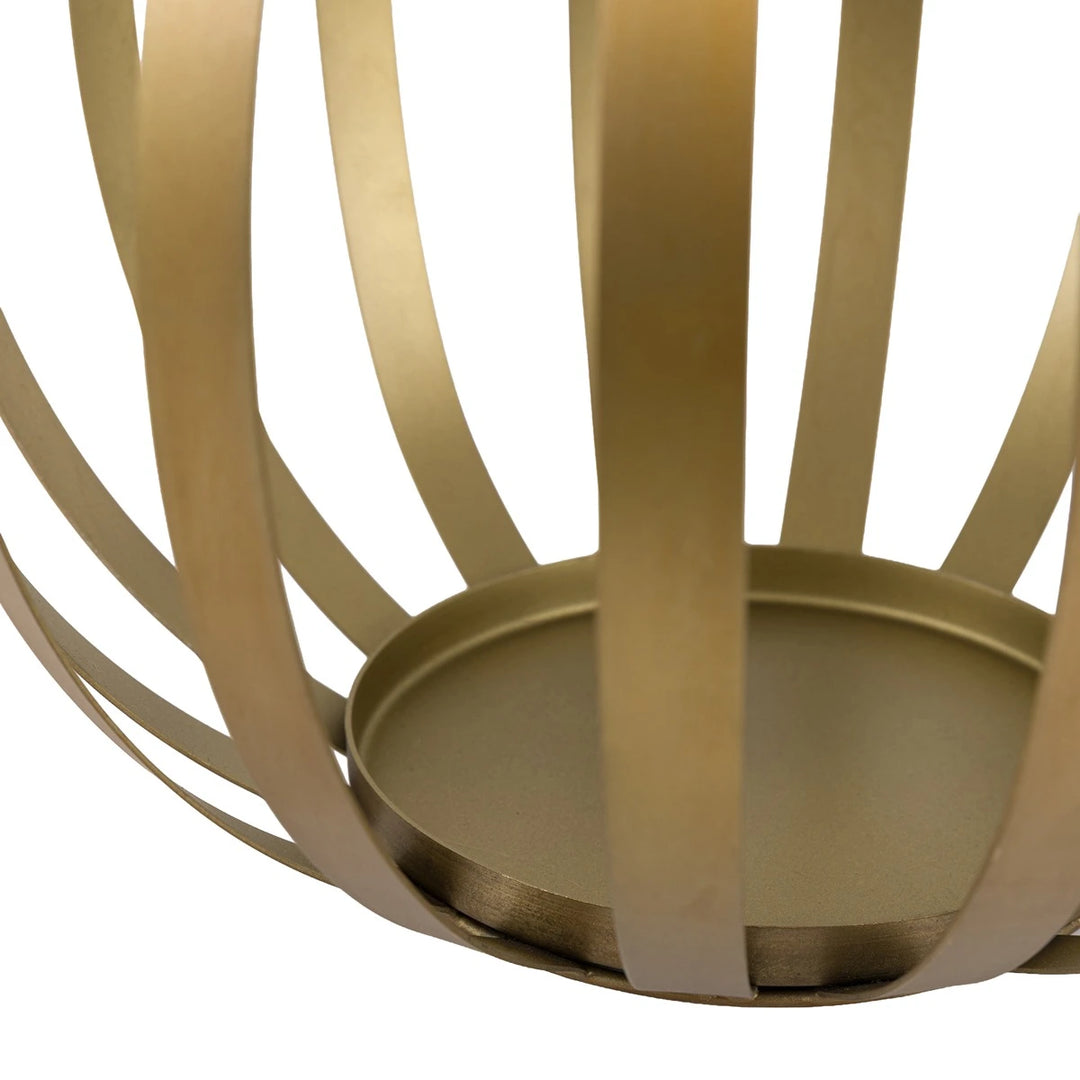 Metal Bulb Lantern - Gold