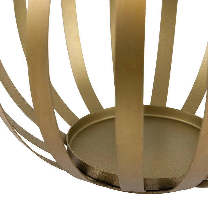 Metal Bulb Lantern - Gold