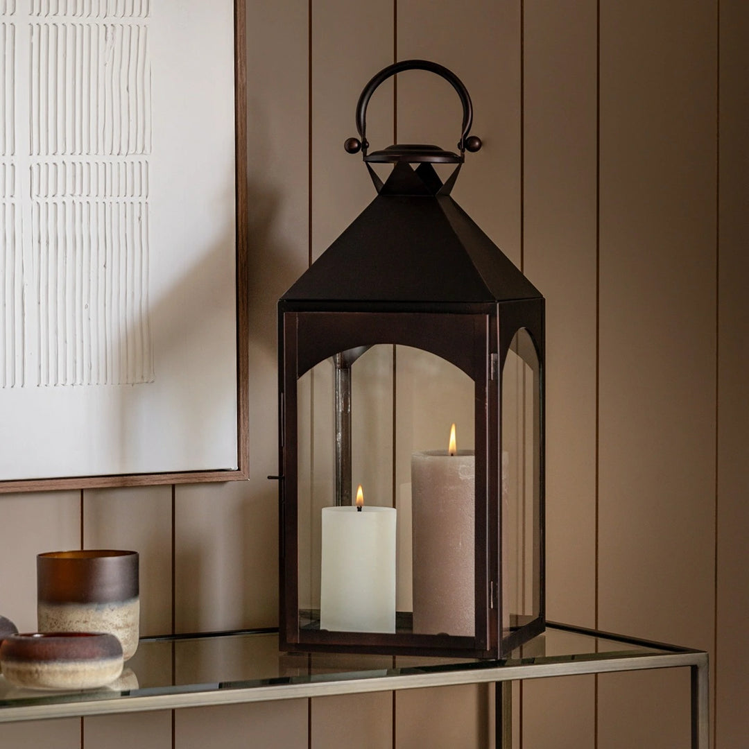 Metal Lantern - Brown
