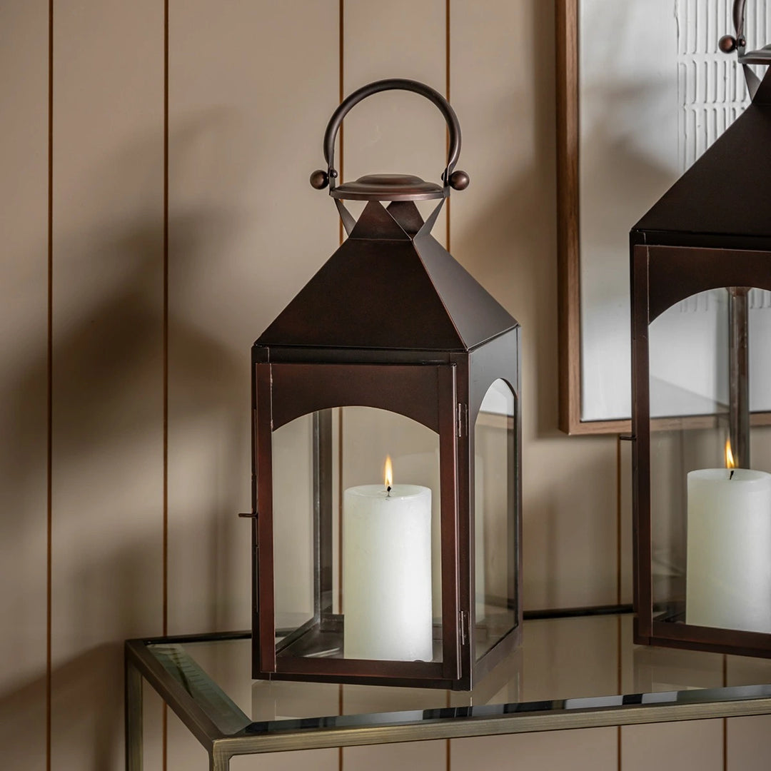 Metal Lantern - Brown