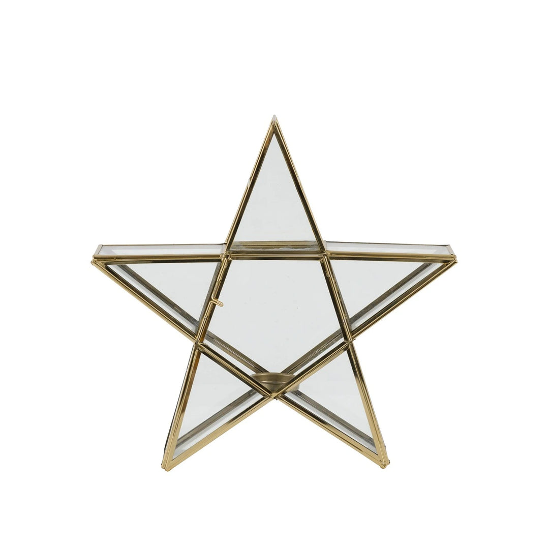 Star Tealight Holder - Gold