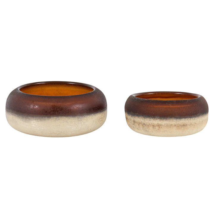 Metalic Set of 2 Tealight Holders - Gold