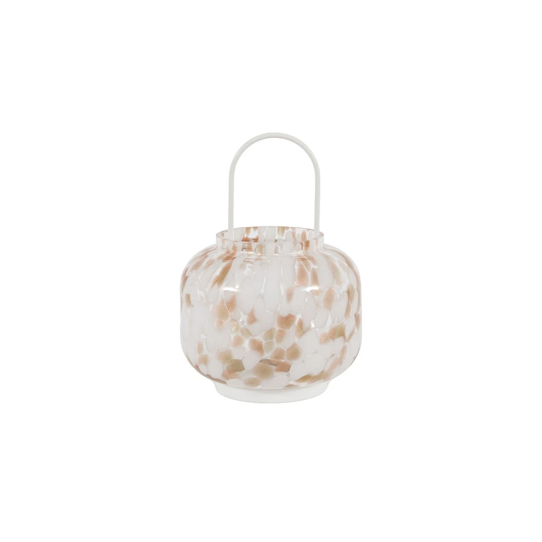 Confetti Lantern - White & Gold