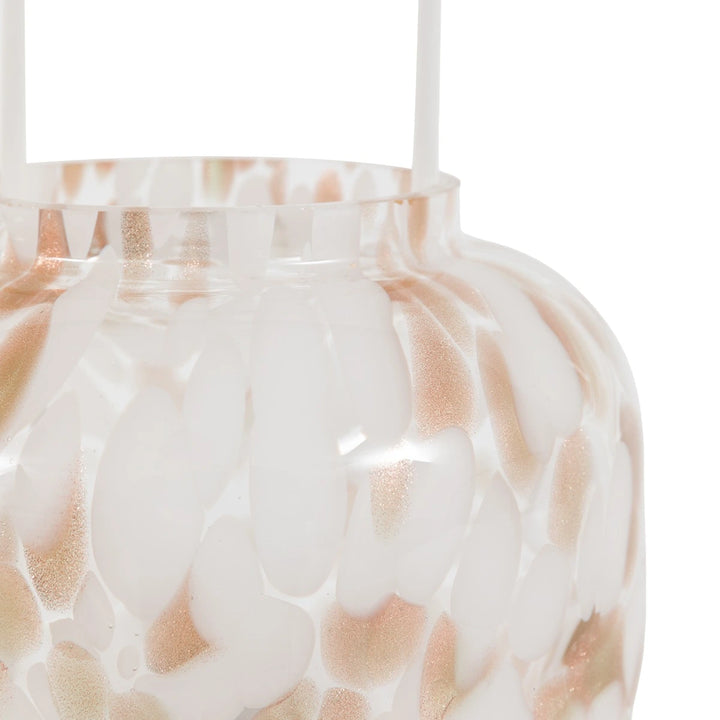 Confetti Lantern - White & Gold