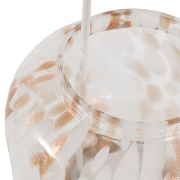 Confetti Lantern - White & Gold