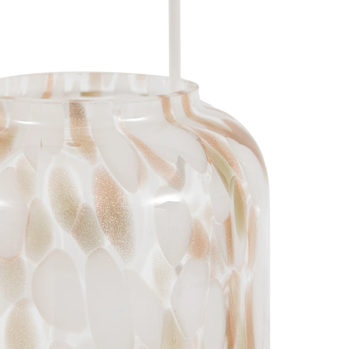 Confetti Lantern - White & Gold