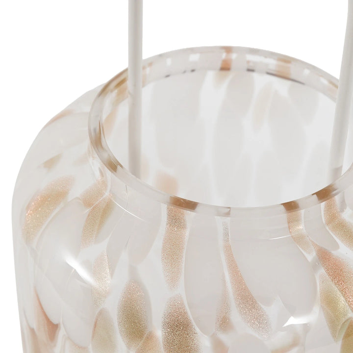 Confetti Lantern - White & Gold