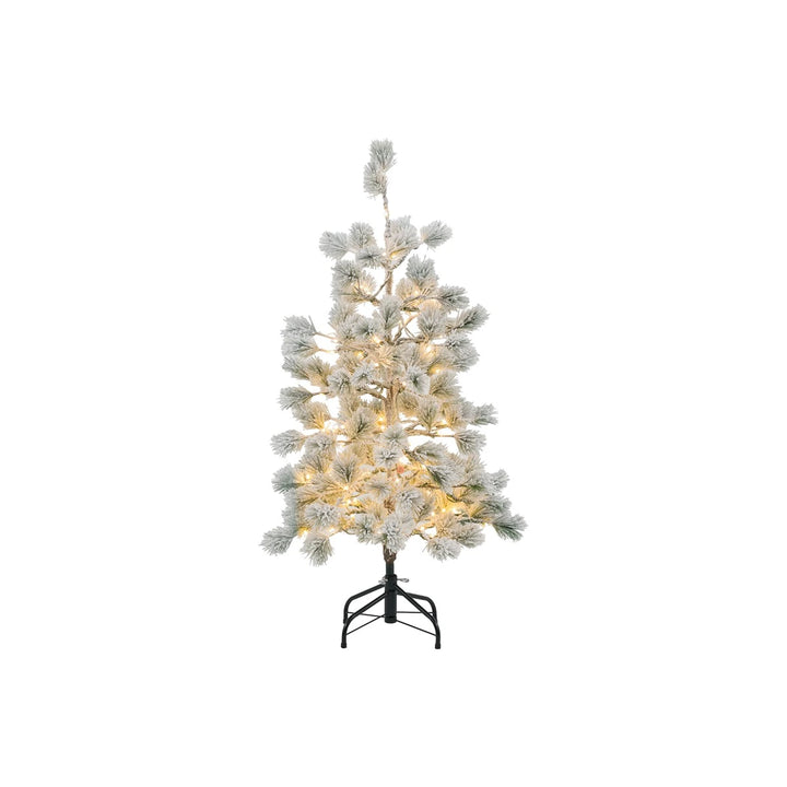 Flocked Pine LED Christmas Tree
