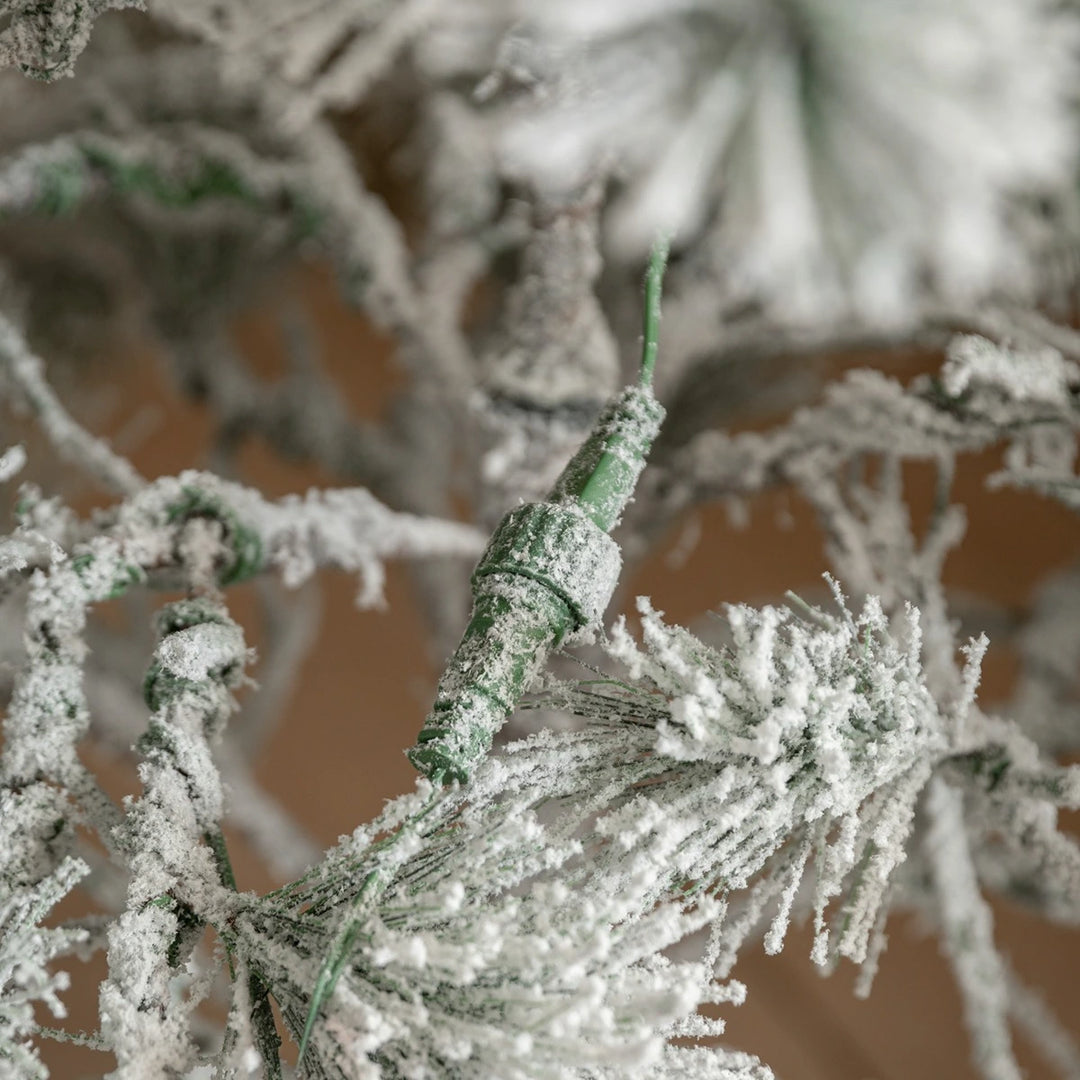 Flocked Pine LED Christmas Tree