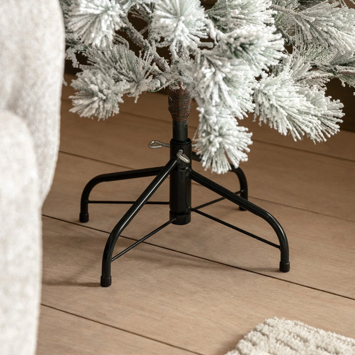 Flocked Pine LED Christmas Tree