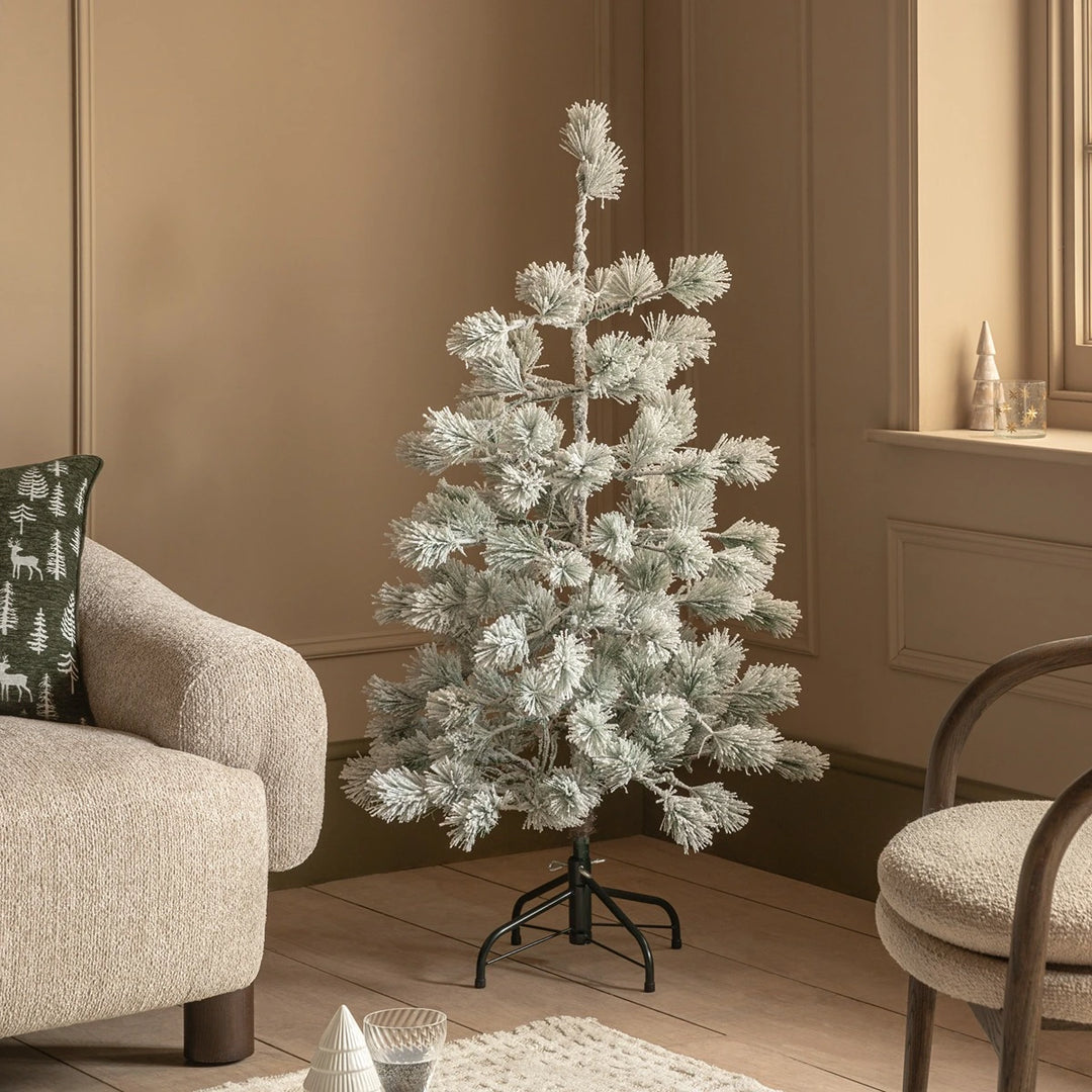 Flocked Pine LED Christmas Tree